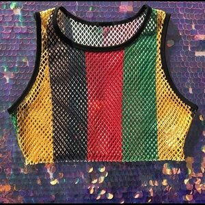Rasta Crop Top